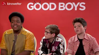 Interview Keith L. Williams, Jacob Tremblay & Brady Noon GOOD BOYS