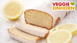 Saftiger Veganer Zitronenkuchen | Einfaches Rezept für leckeren veganen Kuchen