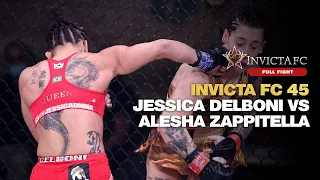 Full Fight | Jessica Delboni and Alesha Zappitella rematch for the Atomweight Title | Invicta FC 45