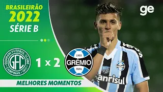 GUARANI 1 X 2 GRÊMIO | MELHORES MOMENTOS | 22ª RODADA BRASILEIRÃO SÉRIE B 2022 | ge.globo