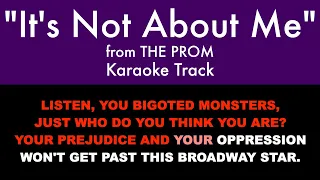 "It's Not About Me" from The Prom - Karaoke Track with Lyrics on Screen