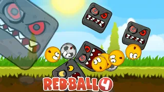 Red Ball 4 - Boss 1, Roll Box Vs TWO Boss 1 in All Map The Battle