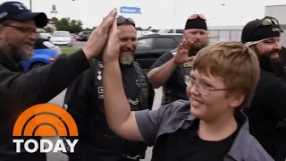 Bikers Escort Bullied 11-Year-Old Boy To His First Day Of 6th Grade | TODAY