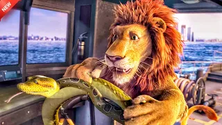 Lion tries to Steer a Ship with his Snake friend because his Son was lost. Explained in Hindi