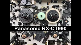 Panasonic RX-CT990 замена шестерёнки в ЛПМ, ремонт фиксатора пружины фрикциона.