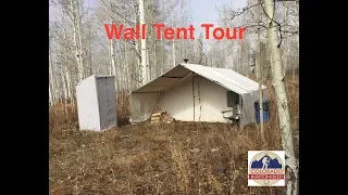 Wall Tent Tour - Deer Elk Hunting Camp Setup - Davis Tent