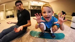 6 YEAR OLD BEATS ME IN CARPETBOARD S.K.A.T.E. AGAIN?!
