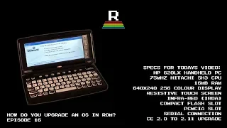 How do you upgrade an operating system that's stored in ROM?