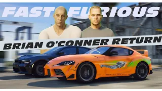 GTA 5 - FAST & FURIOUS 10 Opening Scene - Comeback Brian O'Conner  and Legedar Race After 20 Years