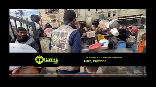 iCare Gaza | Hot Food Distribution | 21st Jan 2024
