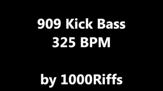 909 Kick Bass Drum : 325 BPM - Beats Per Minute