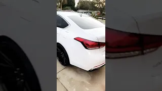 Genesis G80 on 22s Staggered