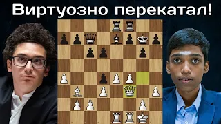 Р.Прагнанандха - Ф.Каруана ♟ Решающая партия Тай-брейка 🏆 Кубок мира ФИДЕ 2023. Полуфинал. Шахматы