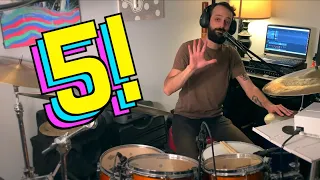 5 Grooves in 5/4 - Odd Meters [Drum Lesson]