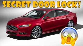 How to use door lock on 2013-2017 Ford Fusion