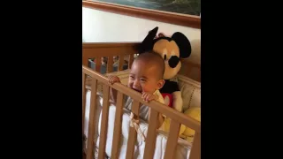 My 9 month old baby laughing so hard