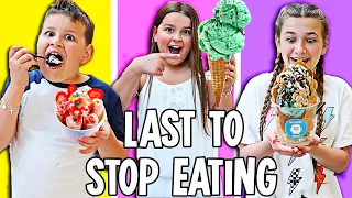 LAST TO STOP EATING ICE CREAM WINS $1000!! | JKREW