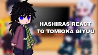 [🇷🇺;🇺🇲] Hashiras react to Tomioka Giyuu | 1k special🎉| Реакция Хашира на Томиока Гию | в честь 1k🎉|