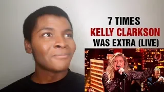 7 Times Kelly Clarkson Was EXTRA LIVE! (REACTION)