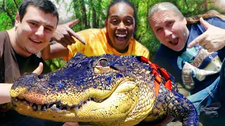 TAKING MY PET ALLIGATOR FOR A WALK ON A LEASH!! | BRIAN BARCZYK