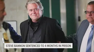 Steve Bannon sentenced to 4 months in jail for contempt of Congress