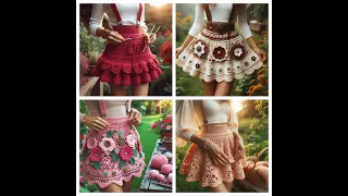 UNIQUE SUSPENDER CROCHET SKIRTS🥰