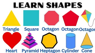 Shapes in English | Basic Geometric Shapes Vocabulary | Learn And Practice Shapes