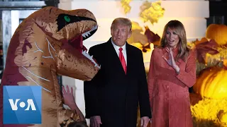 President Trump and First Lady Melania Greet Halloween Trick-or-Treaters at the White House