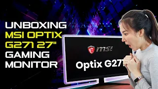 Unboxing All New MSI OPTIX G271 27" 144Hz Gaming Monitor | Is it Worth buying?