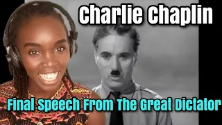 Charlie Chaplin - Final Speech From The Great Dictator | REACTION