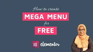 How to create mega menu with elementor for FREE