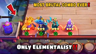 Most Brutal Combo Ever | Only Elementalist‼️ Tharz Skill 3 Magic chess