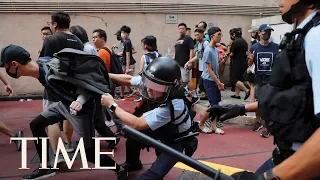 Conflict Breaks Out In Hong Kong Mall Amid Counter Protests | TIME