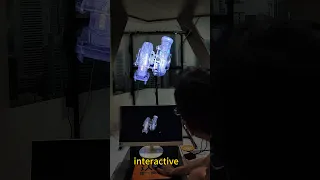 3D hologram fan HDMI version to achieve interactive solution