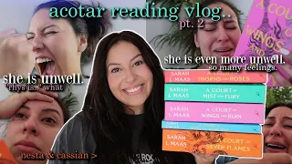 i read the entire acotar series | spoiler reading vlog!! (pt. 2) 🧚🏼‍♀️💫