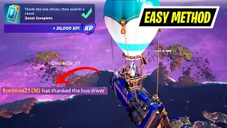 How to EASILY Thank the bus driver, then search a chest Fortnite