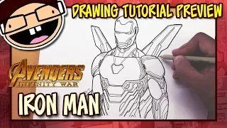 [PREVIEW] How to Draw IRON MAN (Avengers: Infinity War) | Drawing Tutorial Time Lapse