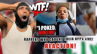 7 Rappers Who CAUGHT THEIR OPPS LIVE! Reaction 😳