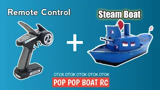 How to make a remote control steam boat pop pop boat