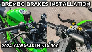 BREMBO BRAKES INSTALLATION | 2024 KAWASAKI NINJA 300 | JODHPUR