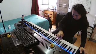 Master Of Puppets guitar solo on Keyboard Dr Kronos