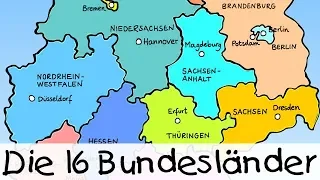 Die 16 Bundesländer || Kinderlieder zum Lernen