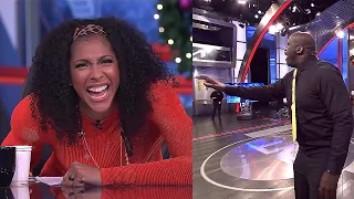 Shaq Tries To Answer Candace Parker's Challenge To Hit 1 Of 13 Three Point Shots, HUMILIATES Himself