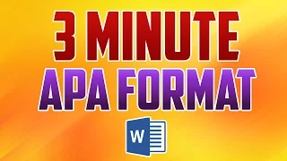 Word 2016 : How to Format Paper in APA Style