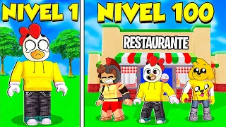 ¡PASAMOS de RESTAURANTE NOOB a RESTAURANTE PRO en ROBLOX! 🍕🍗 Mikecrack, invictor y riusplay