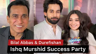 Ishq Murshid last episode screening with Bilal Abbas and Durefishan in Lahore