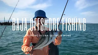 Offshore Fishing In BAJA California MEXICO!!! (Dorado Roosterfish & Tuna) + Scuba Diving!!!