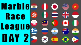 Marble Race League 2019 Day 2 in Algodoo / Marble Race King