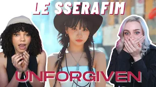 COUPLE REACTS TO LE SSERAFIM (르세라핌) 'UNFORGIVEN (feat. Nile Rodgers)' OFFICIAL M/V