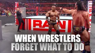 10 Wrestlers Who FORGOT THEIR SPOT In A Match